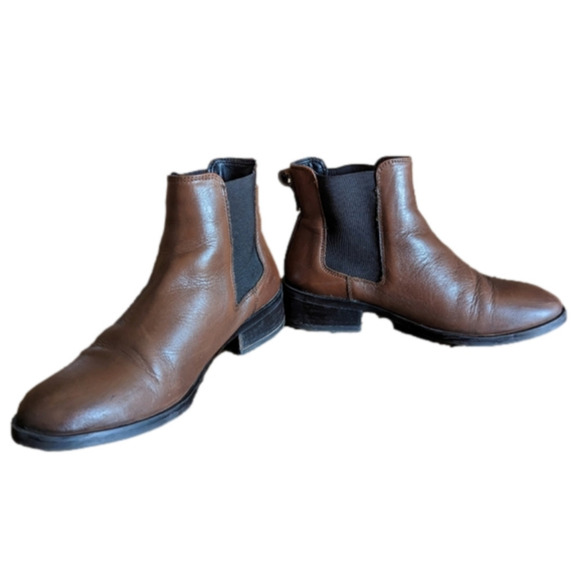 Leather boots Aldo women Wicoeni women's leather Ankle boots Sz 5, Euro 35 - Picture 3 of 8